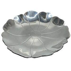 Cuisinart by Towle Flower Blossom Serving Tray Platter Bowl Cast Aluminum 11.5"